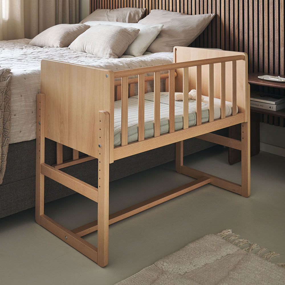 wooden-cot-on-side-of-bed-baby-bedside-crib